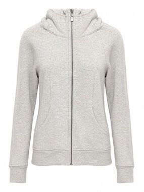 🌟 Lululemon Scuba Hoodie Full Zip Heathered Light Gray Size 12 🌟